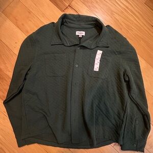 Goodfellow & Co Men's Green Quilted Shirt